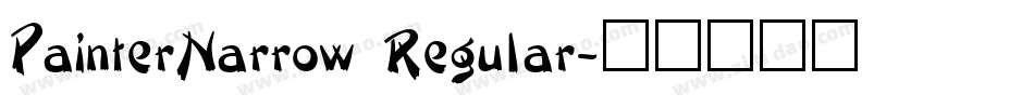 PainterNarrow Regular字体转换